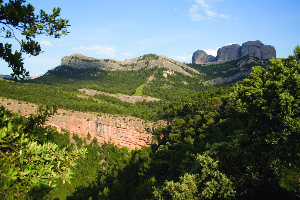 Rocas de Benet desde el camino al Mas de la Franqueta en el Parque Natural dels Ports. Agència Catalana de Turisme / Miguel Raurich